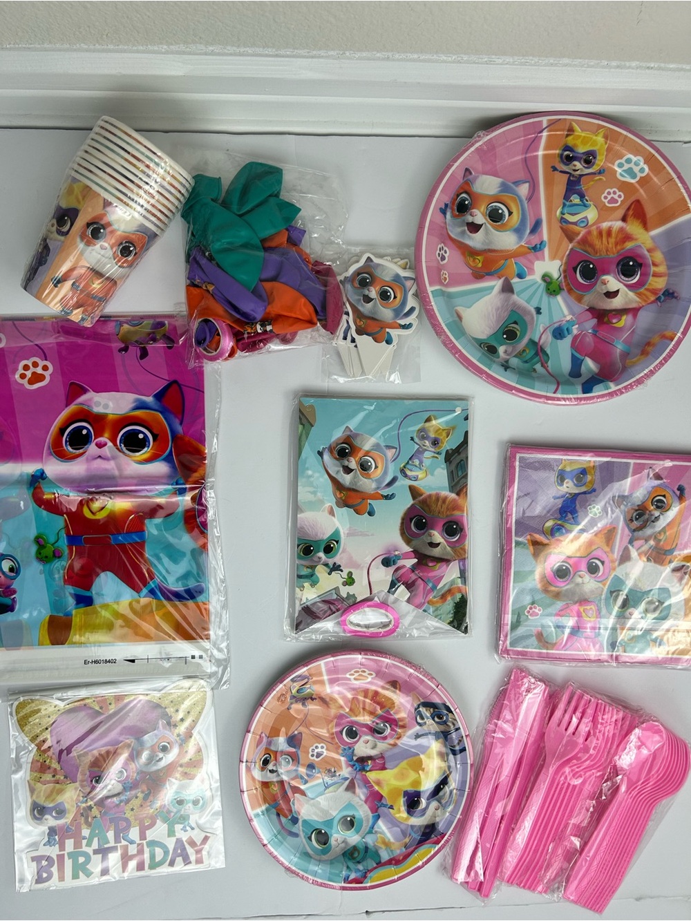 Super Kitties Birthday Party Supplies 123 Pc Pink Cat Theme